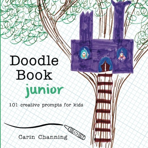 Book Cover Doodle Book Junior: 101 Creative Prompts for Kids