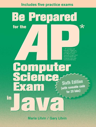 Book Cover Be Prepared for the AP Computer Science Exam in Java