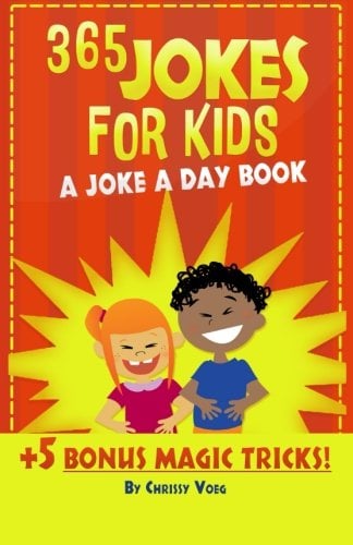 Book Cover 365 Jokes For Kids: A Joke A Day Book +5 Bonus Magic Tricks