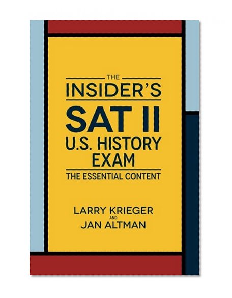 Book Cover The Insider's SAT II US History Exam