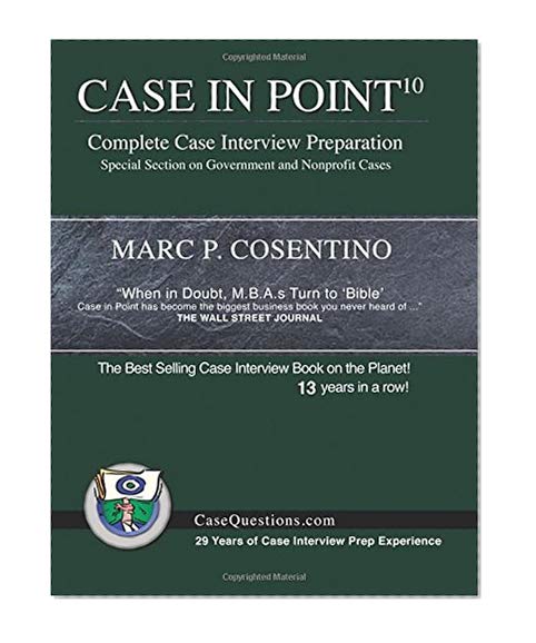 Book Cover Case in Point 10: Complete Case Interview Preparation