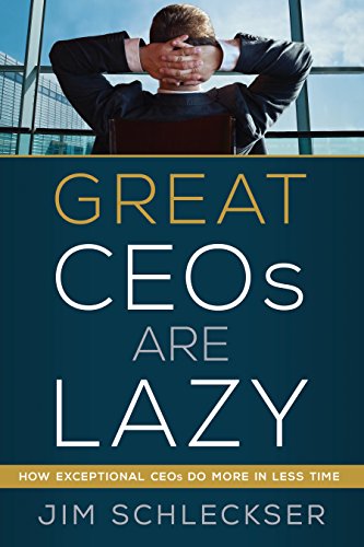 Book Cover Great CEOs Are Lazy