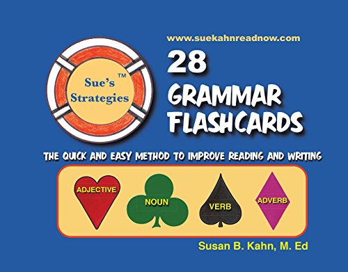 Sue's Strategies 28 Grammar Flashcards: The quick and easy way to improve reading and writing