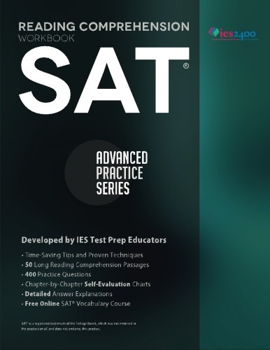 Book Cover SAT Reading Comprehension Workbook: Advanced Practice Series (Volume 1)