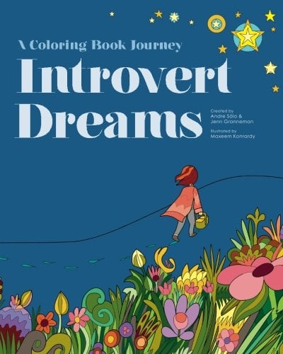 Book Cover Introvert Dreams: A Coloring Book Journey