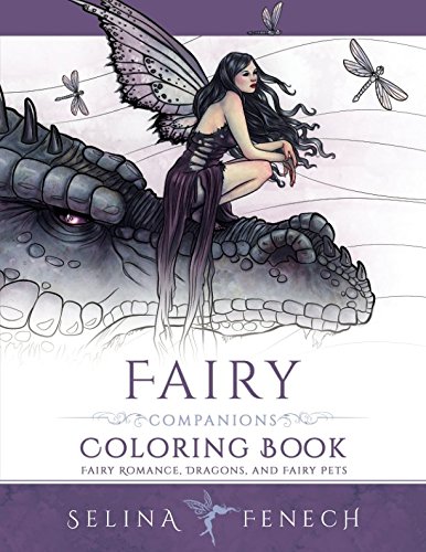 Book Cover Fairy Companions Coloring Book - Fairy Romance, Dragons and Fairy Pets (Fantasy Art Coloring by Selina) (Volume 4)