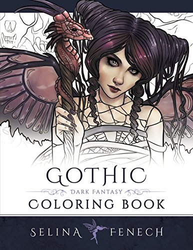 Book Cover Gothic - Dark Fantasy Coloring Book (Fantasy Coloring by Selina) (Volume 6)
