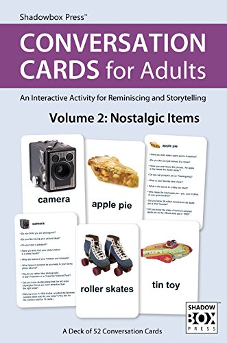 Book Cover Conversation Cards for Adults, Nostalgic Items: Dementia Activities for Seniors with Memory Loss | Alzheimer’s Products | Reminiscing, Storytelling, Interactive Activity | 52 Cards