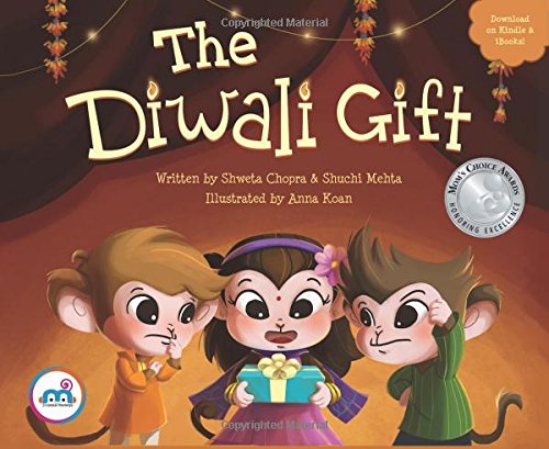 Book Cover The Diwali Gift (Award winning picture book on Indian Culture, Celebrate Diwali Festival, Non-Religious, Great for Indian American, Biracial Families, multicultural children 0-8 years.)