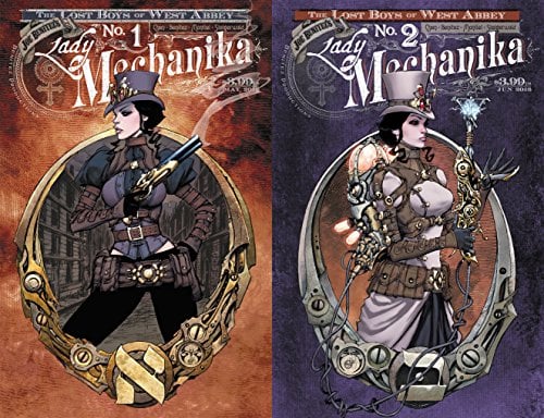 Book Cover Lady Mechanika Steampunk Coloring Book