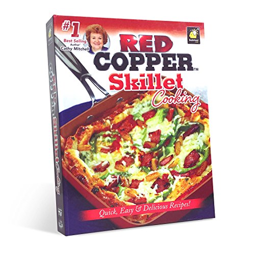 Red Copper Skillet Cooking Cookbook from Cathy Mitchell by BulbHead