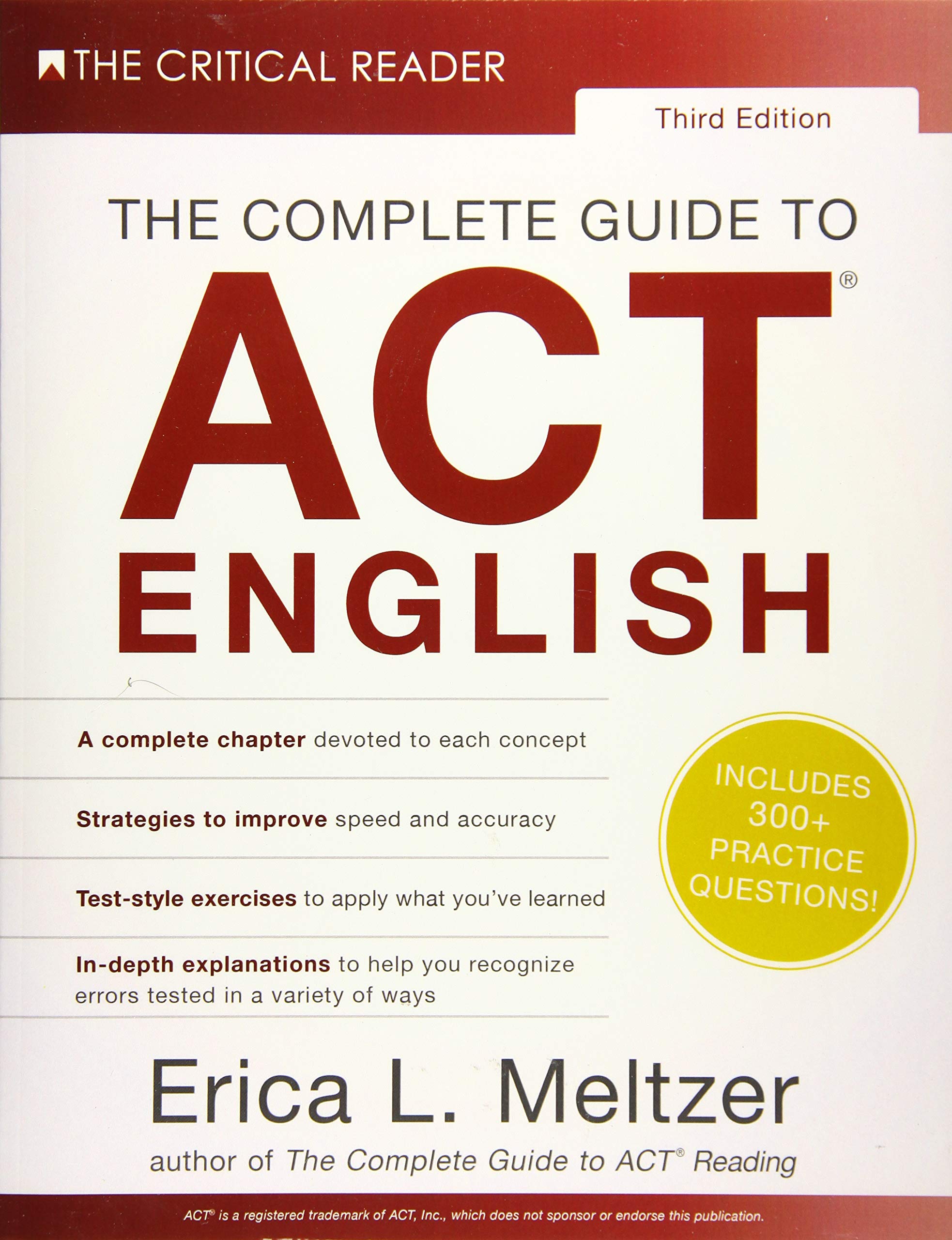 Book Cover The Complete Guide to ACT English, 3rd Edition