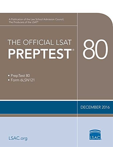 Book Cover The Official LSAT PrepTest 80: (Dec. 2016 LSAT)