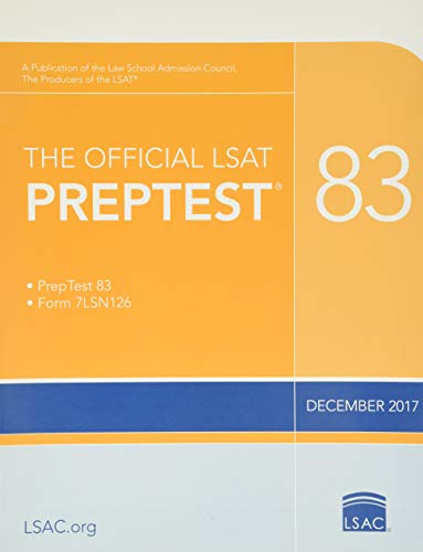 Book Cover The Official LSAT PrepTest 83: (Dec. 2017 LSAT)