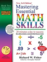 Book Cover Mastering Essential Math Skills, Book 2: Middle Grades/High School, 3rd Edition: 20 minutes a day to success