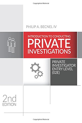 Book Cover Introduction to Conducting Private Investigations: Private Investigator Entry Level (02E) (2018 Edition)