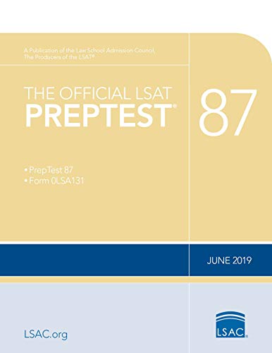 Book Cover The Official LSAT PrepTest 87: (June 2019 LSAT)