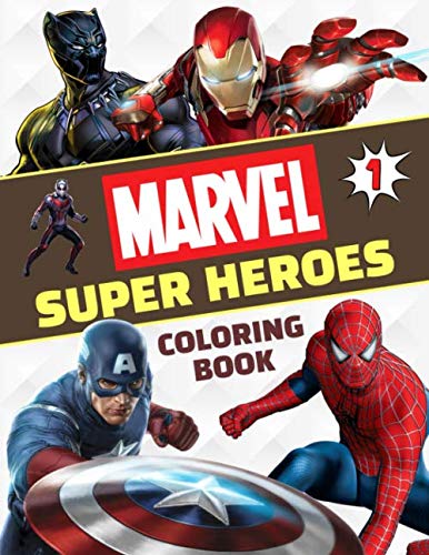 Book Cover Marvel Super Heroes Coloring Book: Great Coloring Book for Kids Ages 4-8