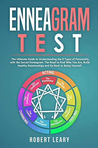Book Cover Enneagram Test: The Ultimate Guide to Understanding the 9 Types of Personality with the Sacred Enneagram. The Road to Find Who You Are, Build Healthy Relationships and Go Back to Being Yourself.