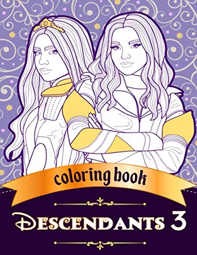 Book Cover Descendants 3 Coloring Book: JUMBO Coloring Book For Kids and Adults