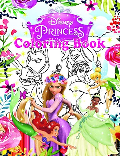 Book Cover Disney Princesses Coloring Book: Jumbo Coloring Book With High Quality Images For Kids Ages 4-8