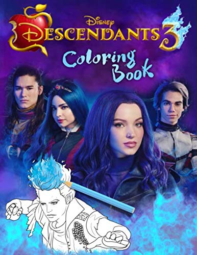 Book Cover Descendants 3 Coloring Book: Descendants Jumbo 3 Coloring Book With Unofficial Premium Images for Kids and Adults