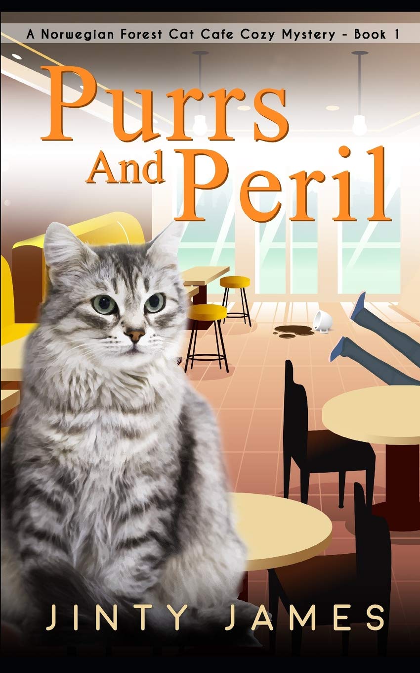 Book Cover Purrs and Peril: A Norwegian Forest Cat Café Cozy Mystery - Book 1