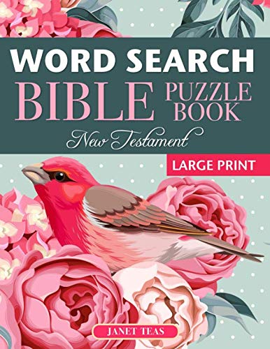 Book Cover New Testament Bible Word Search Book: 70 Large Print Puzzles