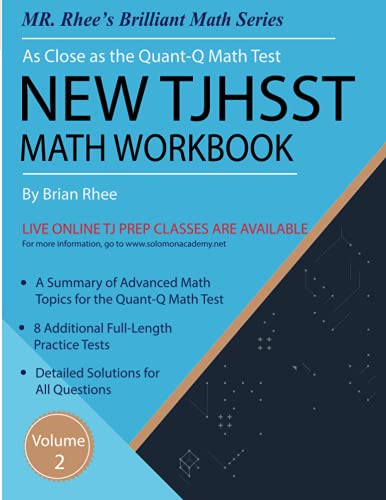 Book Cover New TJHSST Math Workbook Volume 2: Advanced Workbook for the Quant-Q Math Test