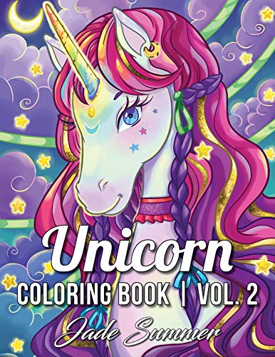 Book Cover Unicorn Coloring Book: A Fantasy Coloring Book with Magical Unicorns, Beautiful Flowers, and Relaxing Fantasy Scenes (Unicorn Coloring Books)