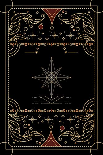 Book Cover Tarot journal: A daily reading tracker and notebook: Track your 3 card draw, question, interpretation, notes: Vintage antique style black cover design