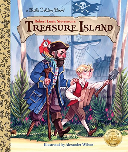 Book Cover Treasure Island (Little Golden Book)