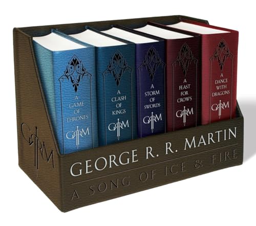 Book Cover A Game of Thrones / A Clash of Kings / A Storm of Swords / A Feast for Crows / A Dance with Dragons (Song of Ice and Fire Series) (A Song of Ice and Fire) Set of 5 books, Pack of 5