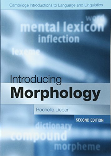 Book Cover Introducing Morphology (Cambridge Introductions to Language and Linguistics)