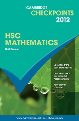 Book Cover Cambridge Checkpoints HSC Mathematics 2012