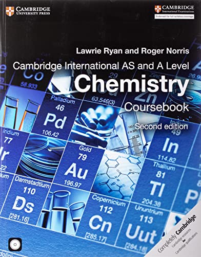 Book Cover Cambridge International AS and A Level Chemistry Coursebook with CD-ROM (Cambridge International Examinations)