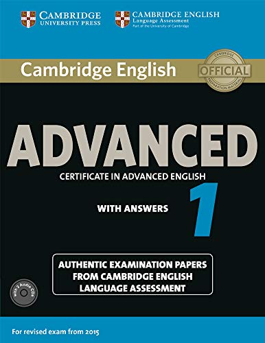Book Cover Cambridge English Advanced 1 for Revised Exam from 2015 Student's Book Pack (Student's Book with Answers and Audio CDs (2)): Authentic Examination ... Language Assessment (CAE Practice Tests)