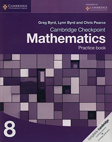 Book Cover Cambridge Checkpoint Mathematics Practice Book 8 (Cambridge International Examinations)