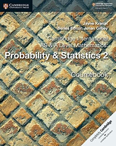 Book Cover Cambridge International AS & A Level Mathematics: Probability & Statistics 2 Coursebook