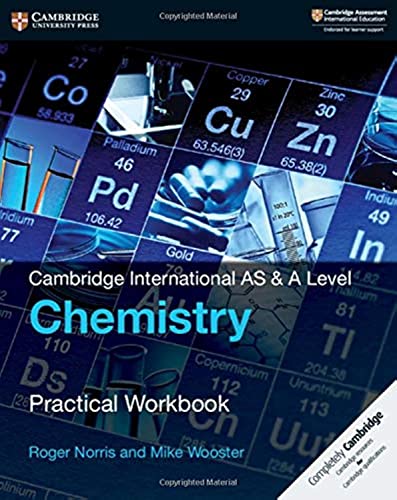 Book Cover Cambridge International AS & A Level Chemistry Practical Workbook