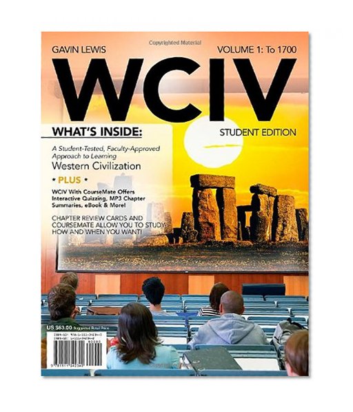 Book Cover WCIV, Volume I (with Review Cards and History CourseMate with eBook, Wadsworth Western Civilization Resource Center 2-Semester Printed Access Card)