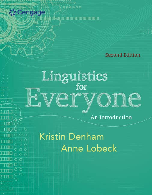 Book Cover Linguistics for Everyone: An Introduction