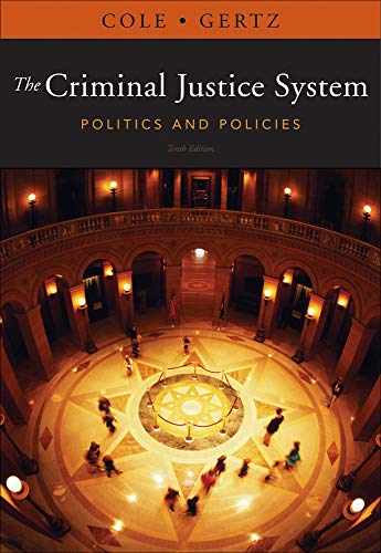Book Cover The Criminal Justice System: Politics and Policies