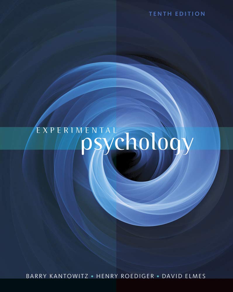 Book Cover Experimental Psychology