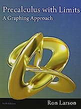 Book Cover Precalculus with Limits: A Graphing Approach