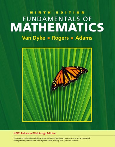 Bundle: Fundamentals of Mathematics, Enhanced Edition (with Enhanced WebAssign 1-Semester Printed Access Card), 9th + Enhanced WebAssign Homework with eBook Access Card for One Term Math and Science