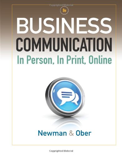 Book Cover Business Communication: In Person, In Print, Online