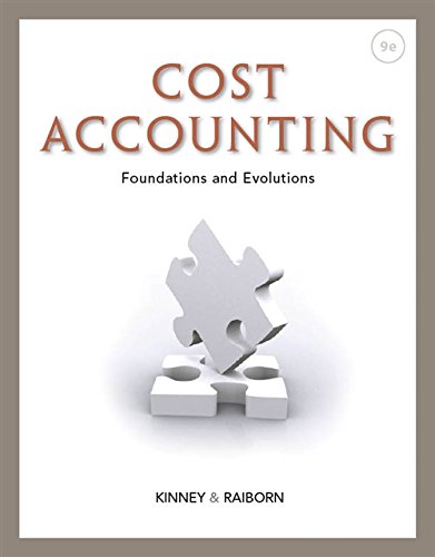 Book Cover Cost Accounting: Foundations and Evolutions