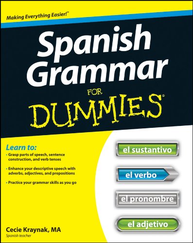 Book Cover Spanish Grammar For Dummies