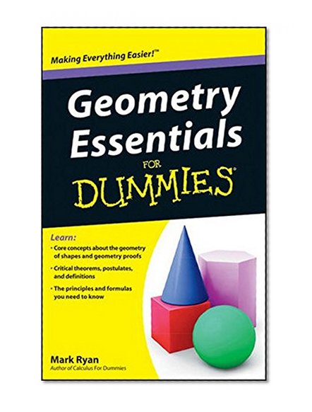 Book Cover Geometry Essentials For Dummies
